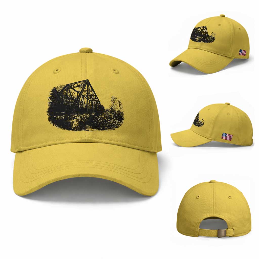 Mother Road Adventure Graphic Baseball Cap Vintage Route Highway 66 Bridge TS12 Baseball Cap Universal Fit Yellow Print Your Wear