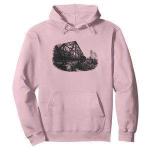 Mother Road Adventure Graphic Hoodie Vintage Route Highway 66 Bridge TS12 Light Pink Print Your Wear