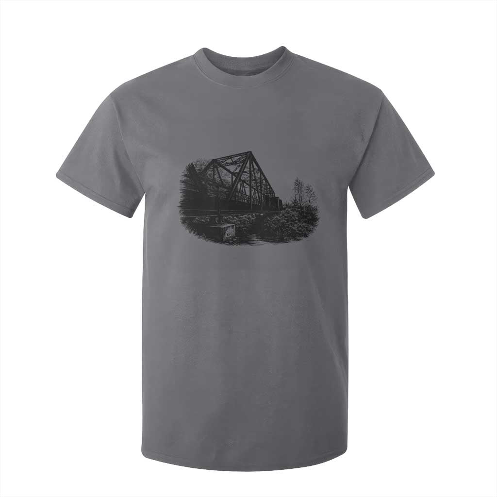 Mother Road Adventure Graphic T Shirt For Kid Vintage Route Highway 66 Bridge TS12 Charcoal Print Your Wear