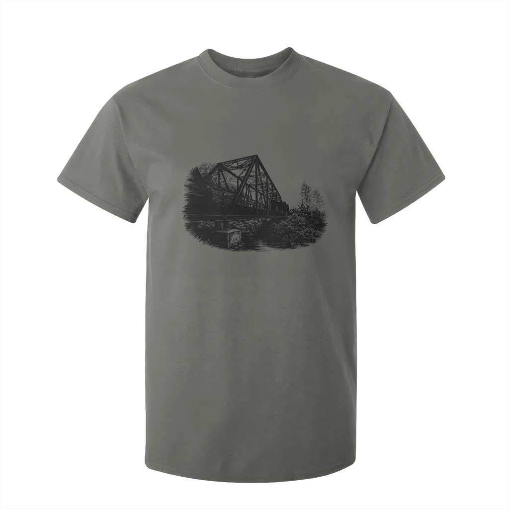 Mother Road Adventure Graphic T Shirt For Kid Vintage Route Highway 66 Bridge TS12 Military Green Print Your Wear