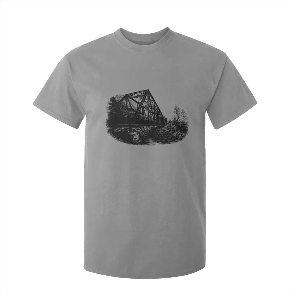 Mother Road Adventure Graphic T Shirt For Kid Vintage Route Highway 66 Bridge TS12 Sport Gray Print Your Wear