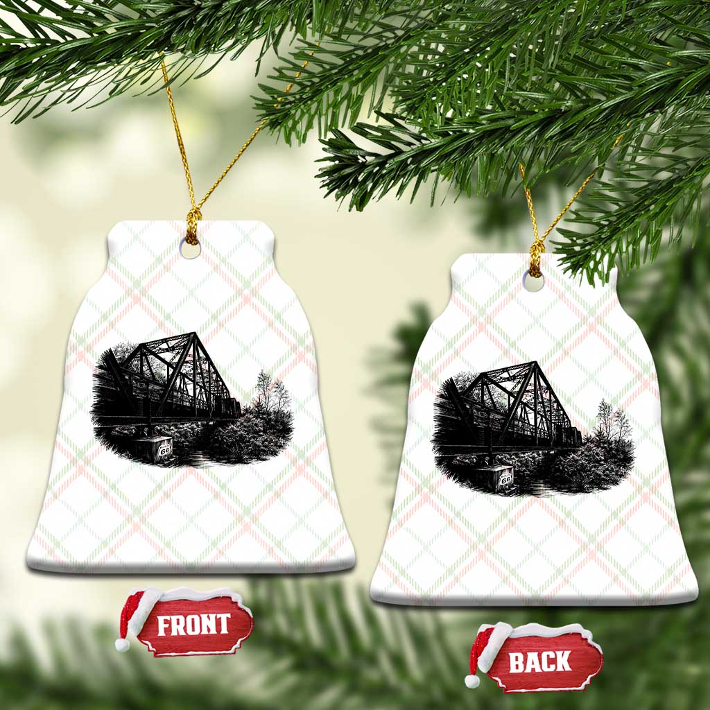 Mother Road Adventure Graphic Ceramic Ornament Vintage Route Highway 66 Bridge TS12 Print Your Wear
