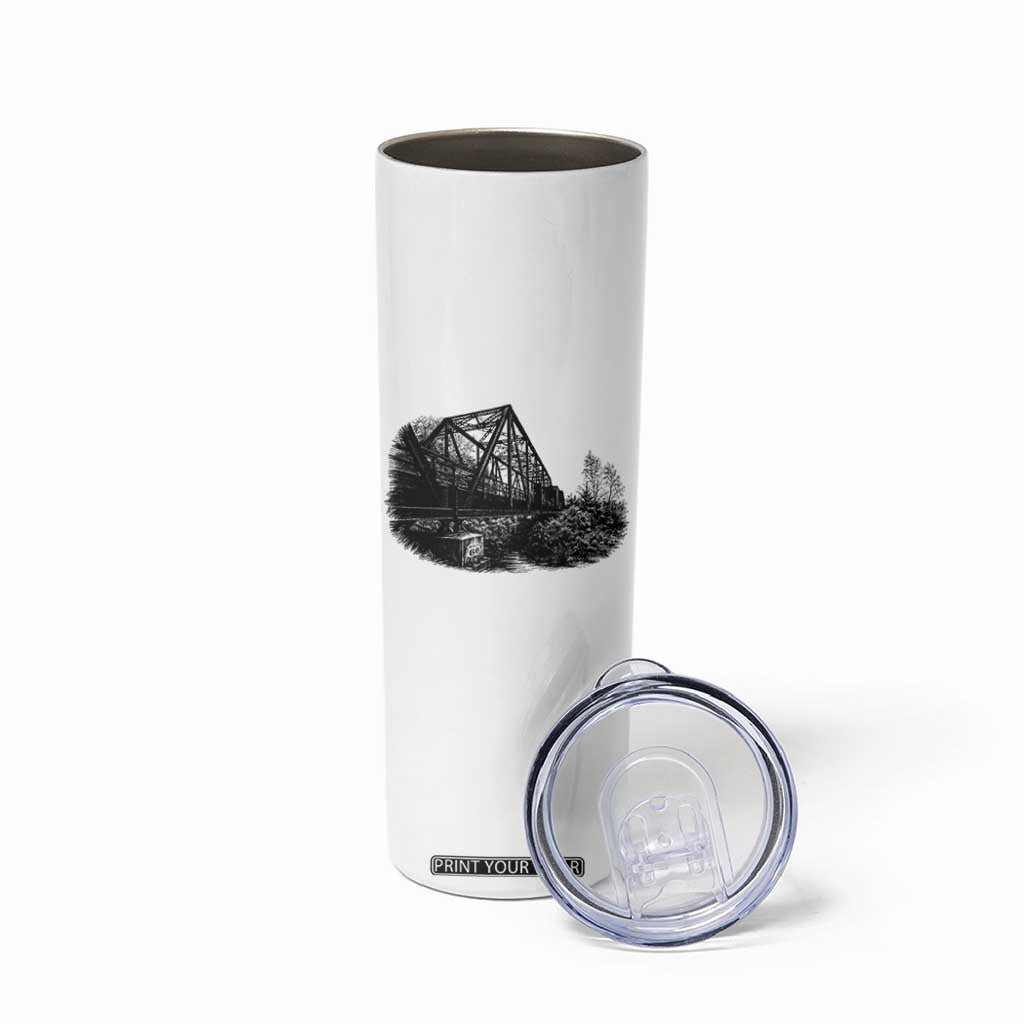 Mother Road Adventure Graphic Skinny Tumbler Vintage Route Highway 66 Bridge TS12 Print Your Wear