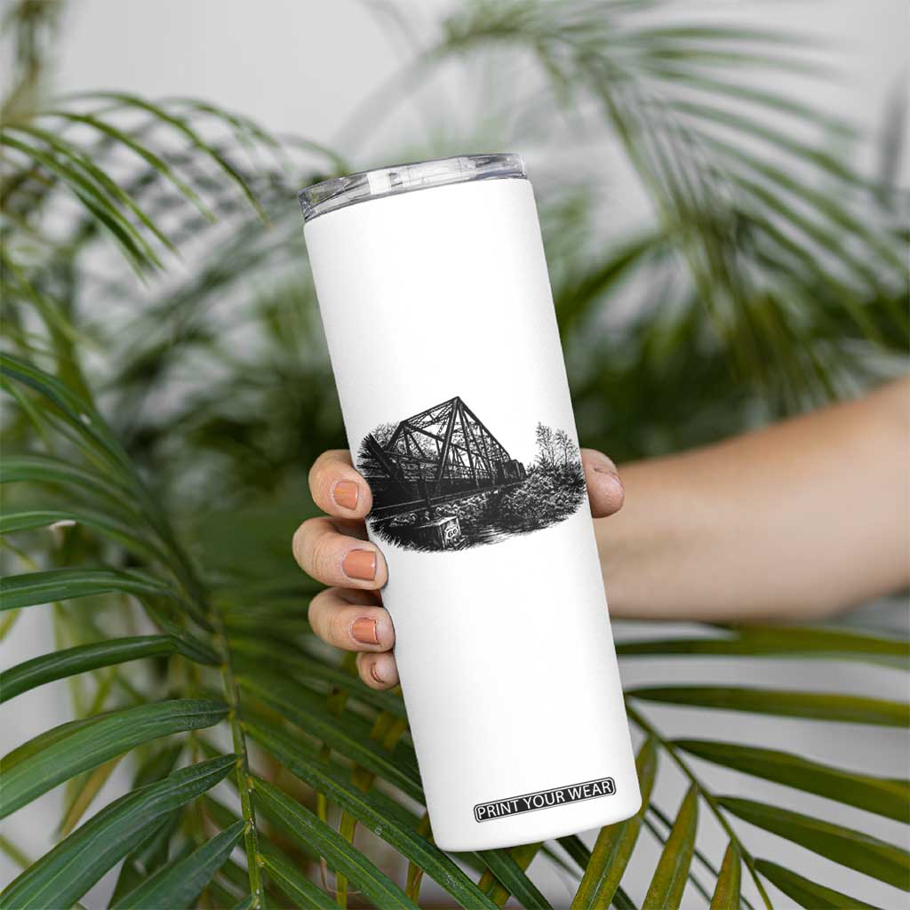 Mother Road Adventure Graphic Skinny Tumbler Vintage Route Highway 66 Bridge TS12 Print Your Wear