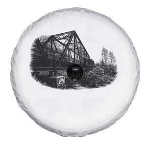 Mother Road Adventure Graphic Spare Tire Cover Vintage Route Highway 66 Bridge TS12 Print Your Wear