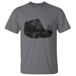 Mother Road Adventure Graphic T Shirt Vintage Route Highway 66 Bridge TS12 Charcoal Print Your Wear