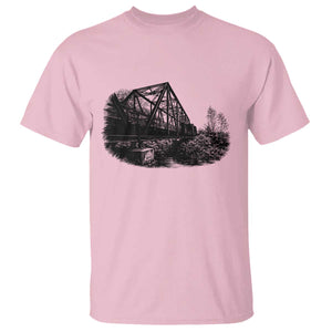 Mother Road Adventure Graphic T Shirt Vintage Route Highway 66 Bridge TS12 Light Pink Print Your Wear