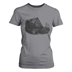 Mother Road Adventure Graphic T Shirt For Women Vintage Route Highway 66 Bridge TS12 Charcoal Print Your Wear