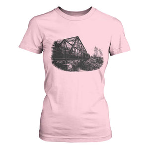 Mother Road Adventure Graphic T Shirt For Women Vintage Route Highway 66 Bridge TS12 Light Pink Print Your Wear