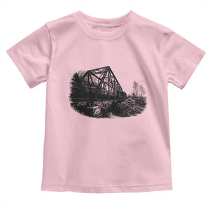Mother Road Adventure Graphic Toddler T Shirt Vintage Route Highway 66 Bridge TS12 Light Pink Print Your Wear
