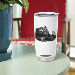 Mother Road Adventure Graphic Tumbler Cup Vintage Route Highway 66 Bridge TS12 Print Your Wear