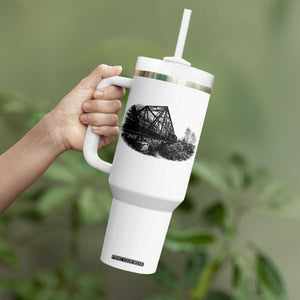 Mother Road Adventure Graphic Tumbler With Handle Vintage Route Highway 66 Bridge TS12 Print Your Wear