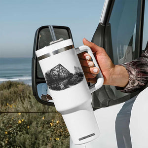 Mother Road Adventure Graphic Tumbler With Handle Vintage Route Highway 66 Bridge TS12 Print Your Wear