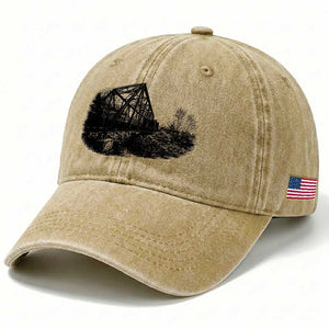 Mother Road Adventure Graphic Washed Cotton Baseball Cap Vintage Route Highway 66 Bridge TS12 Print Your Wear