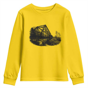 Mother Road Adventure Graphic Youth Sweatshirt Vintage Route Highway 66 Bridge TS12 Daisy Print Your Wear