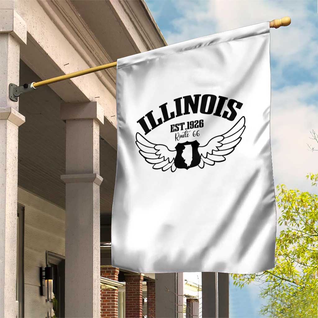 Illinois Route Highway 66 Souvenir Garden Flag Open Road Adventure TS12 Print Your Wear
