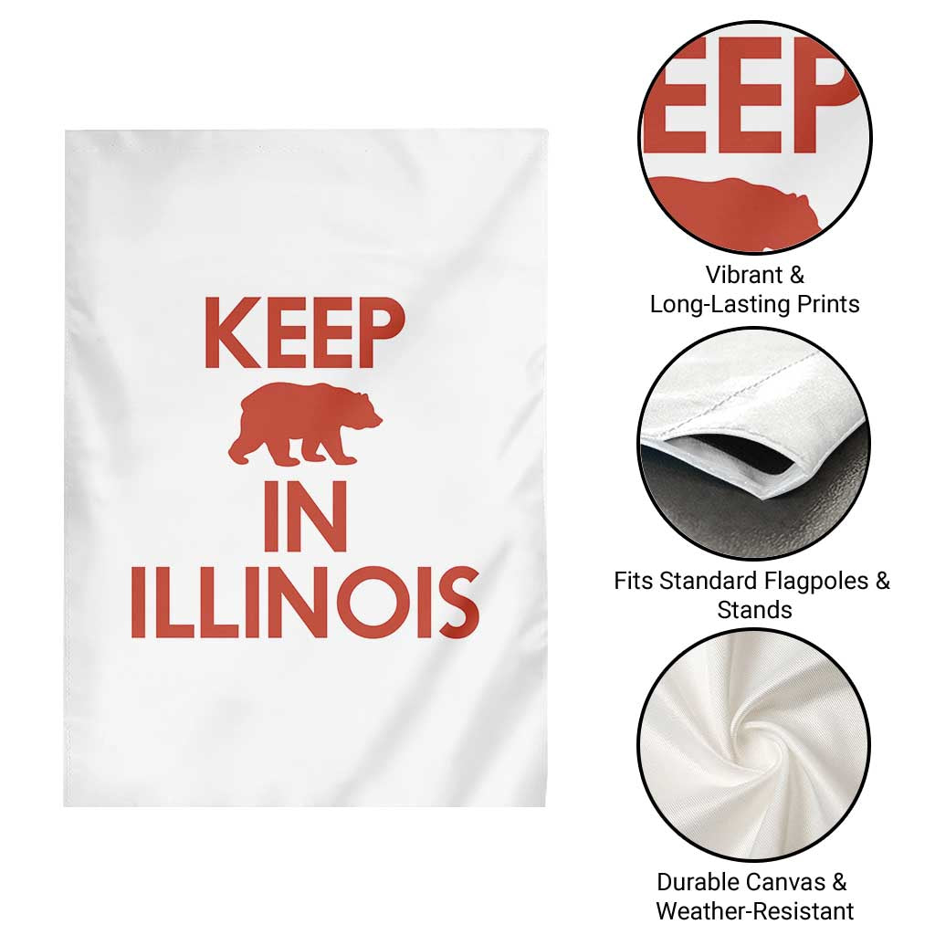 Keep Bear In Illinois CFB Garden Flag Chicago Pride Gift TS12 Print Your Wear