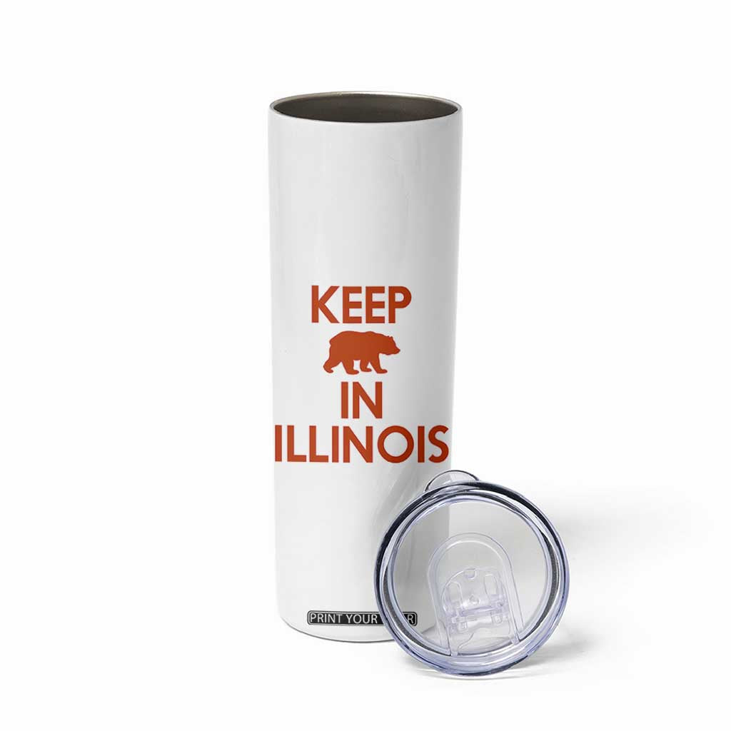 Keep Bear In Illinois CFB Skinny Tumbler Chicago Pride Gift TS12 Print Your Wear