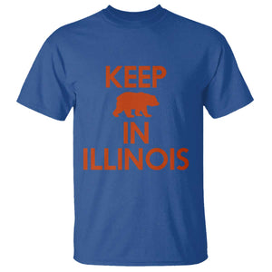 Keep Bear In Illinois CFB T Shirt Chicago Pride Gift TS12 Royal Blue Print Your Wear