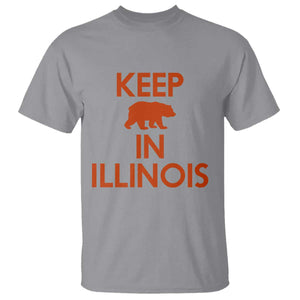 Keep Bear In Illinois CFB T Shirt Chicago Pride Gift TS12 Sport Gray Print Your Wear