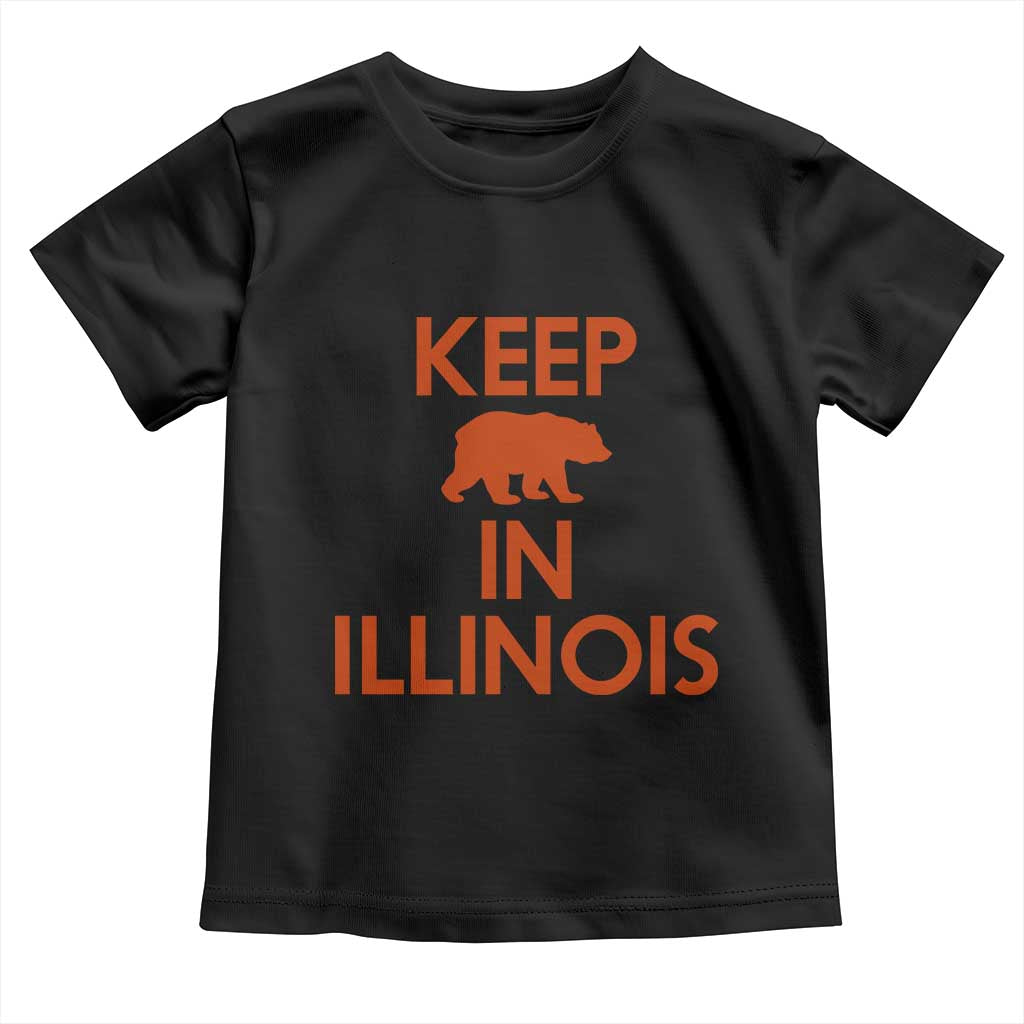 Keep Bear In Illinois CFB Toddler T Shirt Chicago Pride Gift TS12 Black Print Your Wear