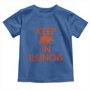 Keep Bear In Illinois CFB Toddler T Shirt Chicago Pride Gift TS12 Royal Blue Print Your Wear