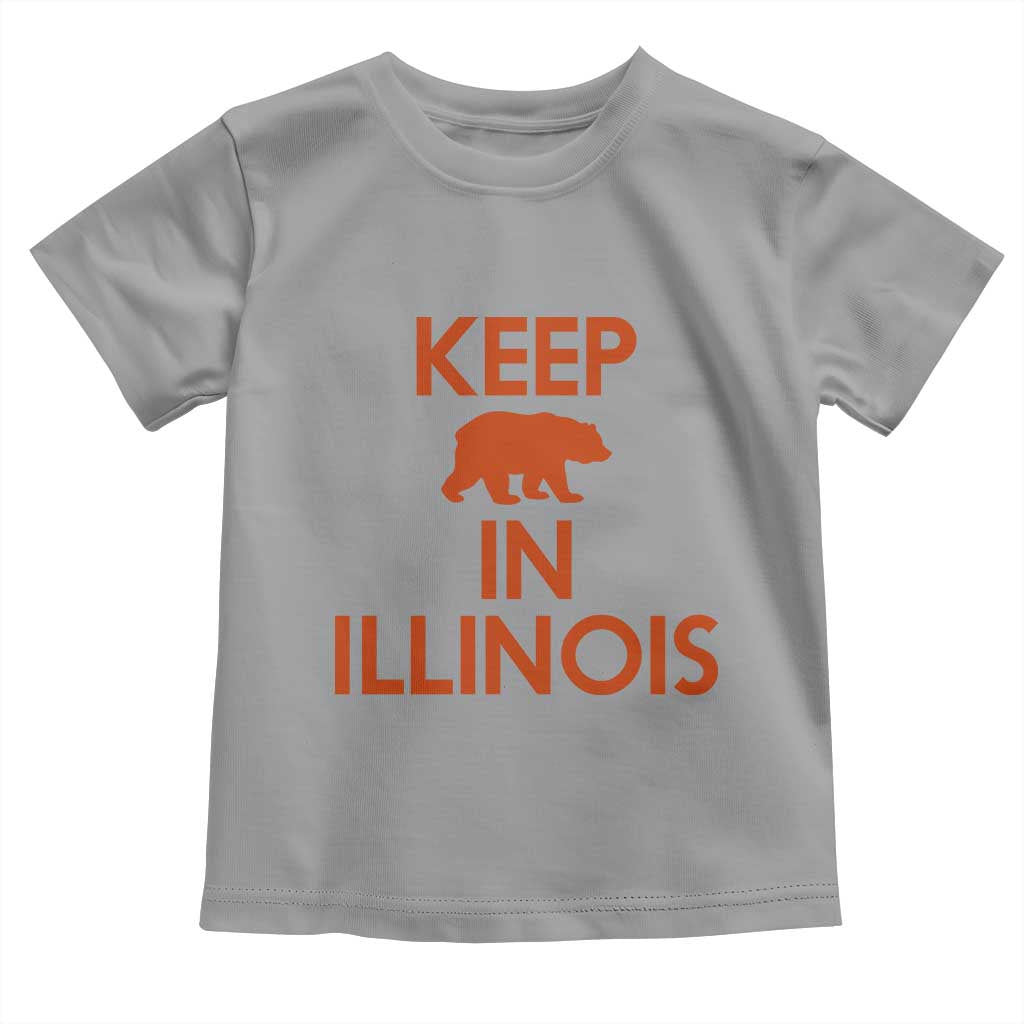 Keep Bear In Illinois CFB Toddler T Shirt Chicago Pride Gift TS12 Sport Gray Print Your Wear