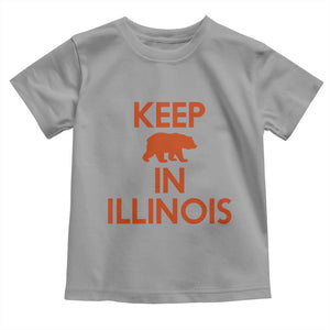 Keep Bear In Illinois CFB Toddler T Shirt Chicago Pride Gift TS12 Sport Gray Print Your Wear