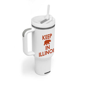 Keep Bear In Illinois CFB Tumbler With Handle Chicago Pride Gift TS12 Print Your Wear