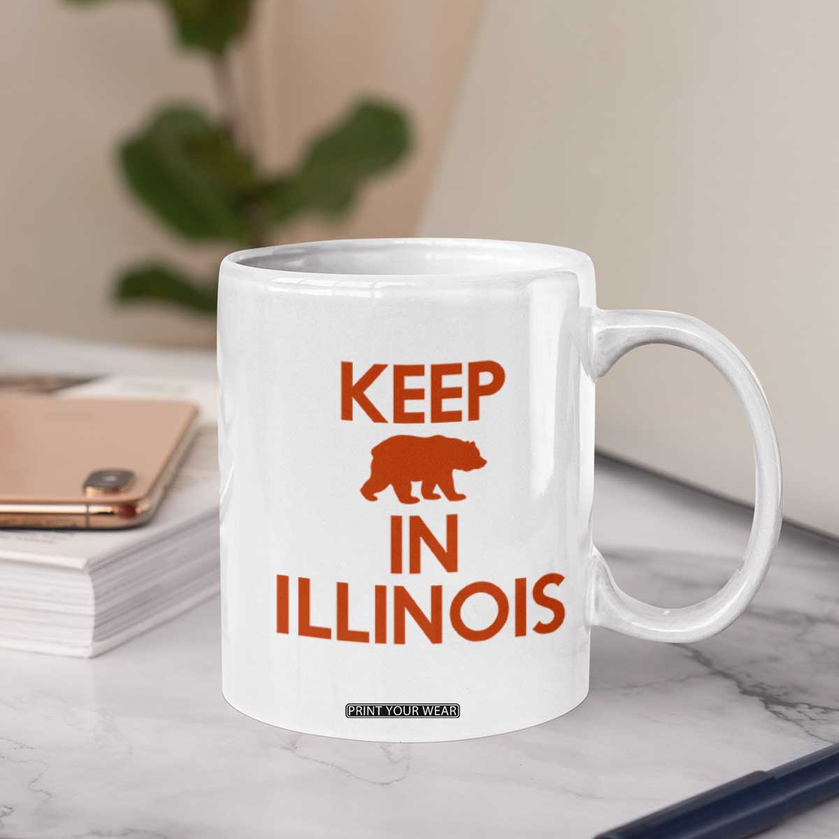 Keep Bear In Illinois CFB Coffee Mug Chicago Pride Gift TS12 Print Your Wear