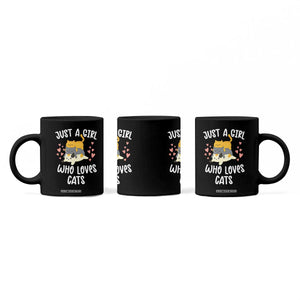 Just A Girl Who Loves Cats Coffee Mug Cute Kittens Pet Lover TS12 Print Your Wear