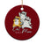 Cat Mom Ceramic Ornament Three Cool Cats with Sunglasses TS12 1pc Red Print Your Wear