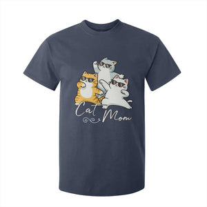 Cat Mom T Shirt For Kid Three Cool Cats with Sunglasses TS12 Navy Print Your Wear