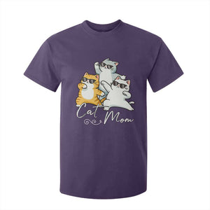 Cat Mom T Shirt For Kid Three Cool Cats with Sunglasses TS12 Purple Print Your Wear