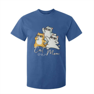 Cat Mom T Shirt For Kid Three Cool Cats with Sunglasses TS12 Royal Blue Print Your Wear