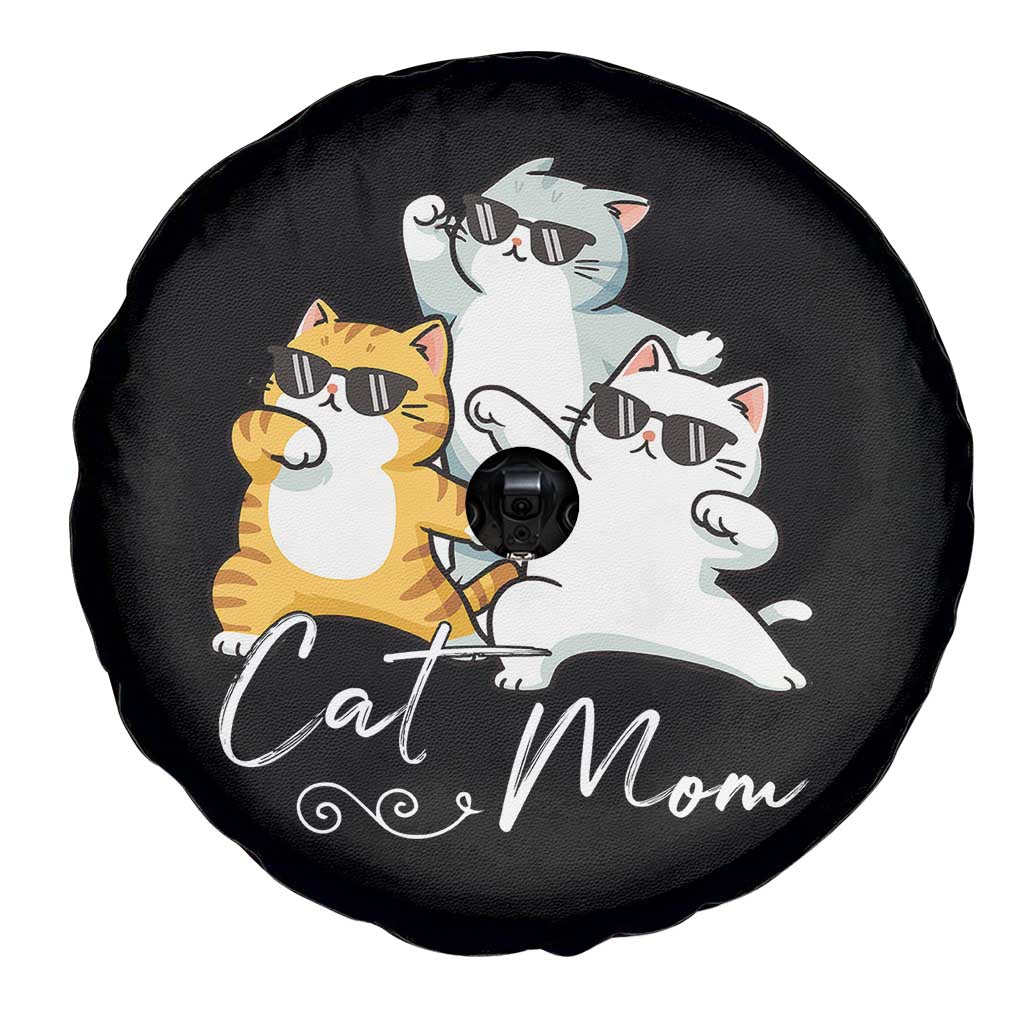 Cat Mom Spare Tire Cover Three Cool Cats with Sunglasses TS12 Print Your Wear