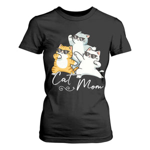 Cat Mom T Shirt For Women Three Cool Cats with Sunglasses TS12 Black Print Your Wear