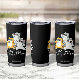 Cat Mom Tumbler Cup Three Cool Cats with Sunglasses TS12 Print Your Wear