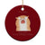 Its Fine I am Fine Everything is Fine Funny Cat Lover Ceramic Ornament TS12 1pc Red Print Your Wear