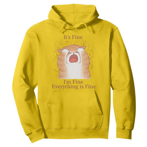 Its Fine I am Fine Everything is Fine Funny Cat Lover Hoodie TS12 Daisy Print Your Wear