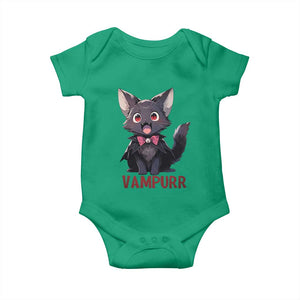 Halloween Black Vampire Cat Baby Onesie Vampurr Cute Kitty Lover TS12 Irish Green Print Your Wear