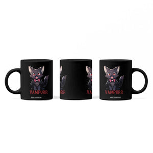 Halloween Black Vampire Cat Coffee Mug Vampurr Cute Kitty Lover TS12 Print Your Wear