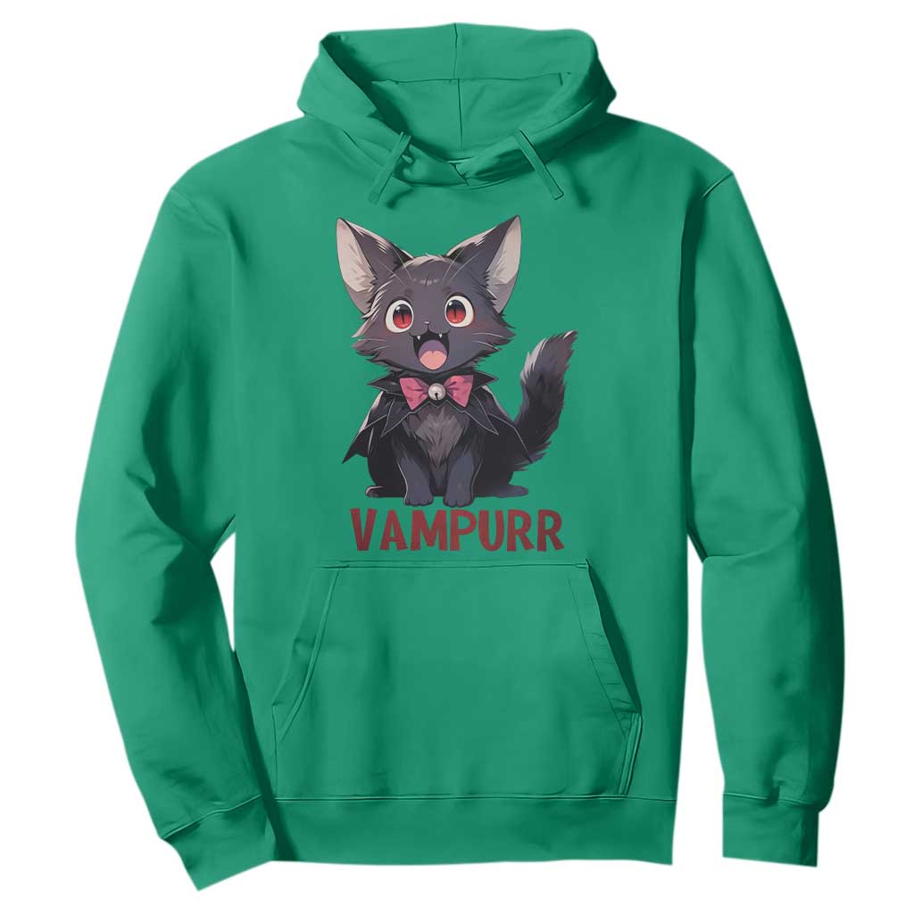 Halloween Black Vampire Cat Hoodie Vampurr Cute Kitty Lover TS12 Irish Green Print Your Wear