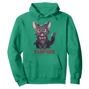Halloween Black Vampire Cat Hoodie Vampurr Cute Kitty Lover TS12 Irish Green Print Your Wear