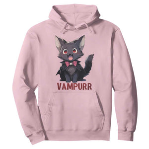 Halloween Black Vampire Cat Hoodie Vampurr Cute Kitty Lover TS12 Light Pink Print Your Wear
