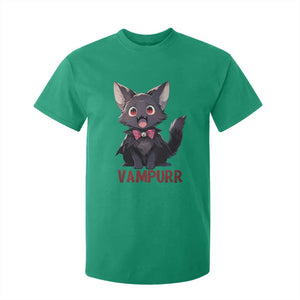 Halloween Black Vampire Cat T Shirt For Kid Vampurr Cute Kitty Lover TS12 Irish Green Print Your Wear