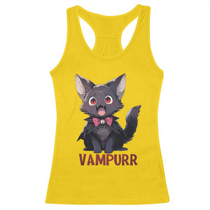 Halloween Black Vampire Cat Racerback Tank Top Vampurr Cute Kitty Lover TS12 Daisy Print Your Wear