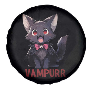 Halloween Black Vampire Cat Spare Tire Cover Vampurr Cute Kitty Lover TS12 Print Your Wear