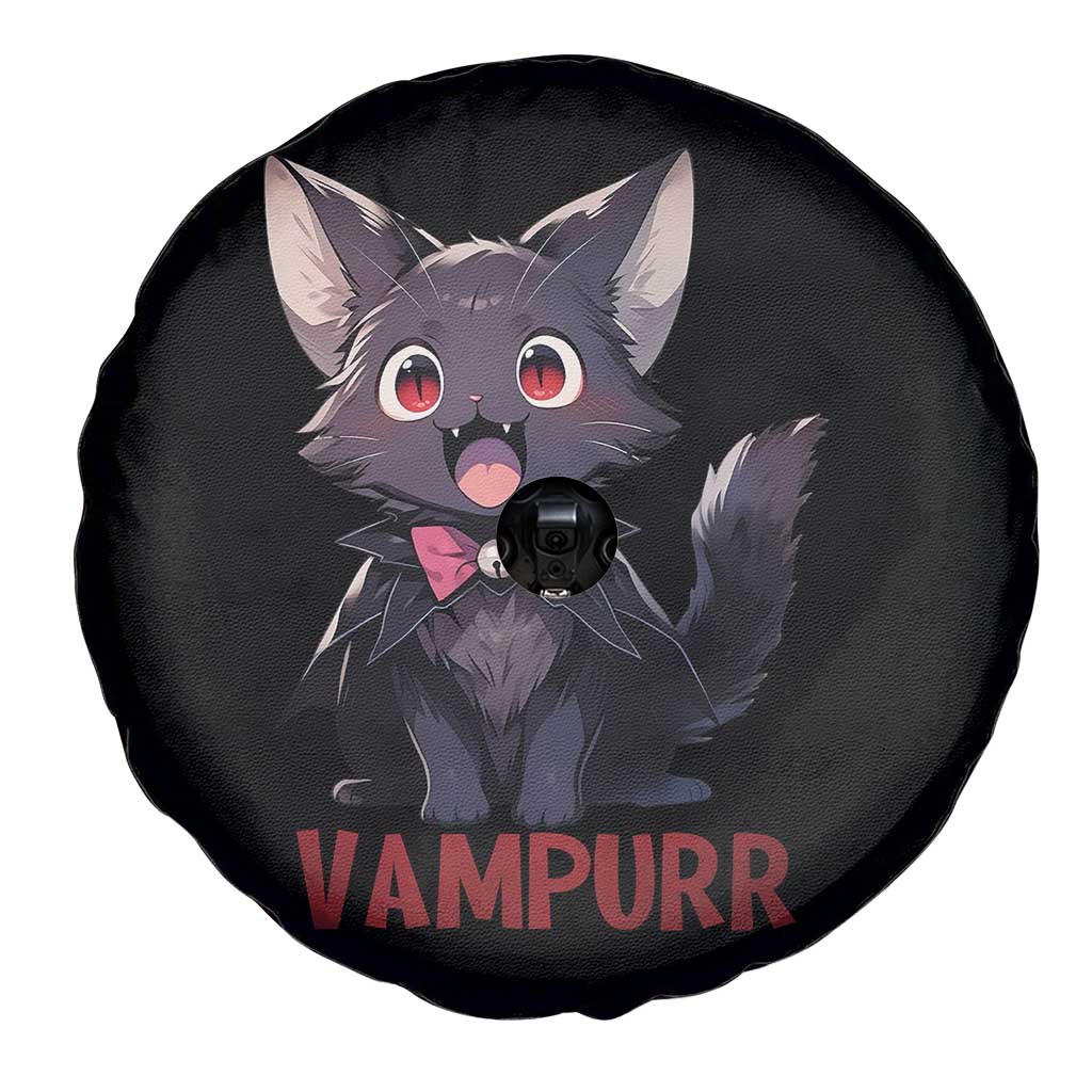 Halloween Black Vampire Cat Spare Tire Cover Vampurr Cute Kitty Lover TS12 Print Your Wear