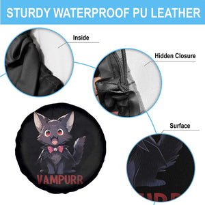 Halloween Black Vampire Cat Spare Tire Cover Vampurr Cute Kitty Lover TS12 Print Your Wear